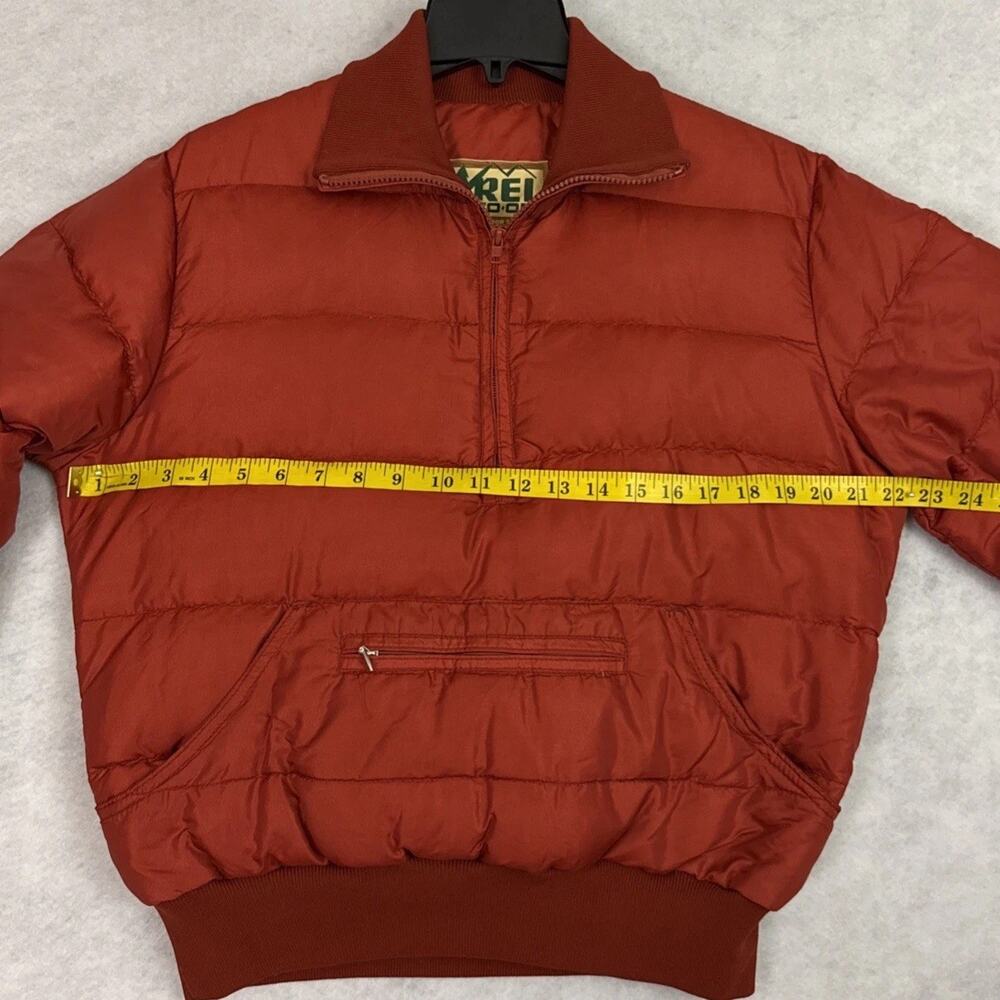 Vintage REI CO-OP Womens S Down Jacket Puffer 1/2 Half Zip Pulllover 80’s USA - Picture 4 of 10
